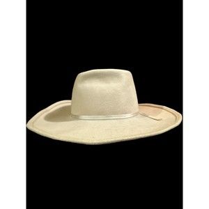 Wrangler Cream Wide-Brim Hat